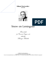 Tariverdiev Mikael Snow On Leningrad Transcribed For Concert Organ Solo Edited by Maurizio Machella