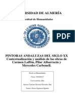 PINTORAS ANDALUZAS DEL SIGLO XX. Context