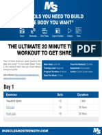 Ultimate 20 Min Treadmill Work Out