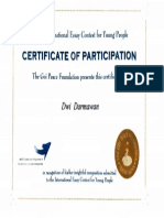 Certificate Participation: F R Young Pe PL