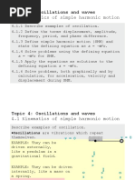 Topic 4 1 Kinematics of Simple Harmonic Motion
