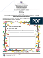 Department of Education: Learning Activity Sheet Qarter 1 Grade Iii