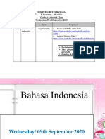 Bahasa Indonesia Wednesday 9th of September 2020