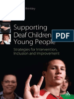 (Supporting Children) Derek Brinkley - Supporting Deaf Children and Young People - Strategies For Intervention, Inclusion and Improvement - Continuum International Publishing Group (2011)