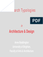 Anne Boddington - Research Typologies