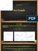 Lesson 16 Arc Length