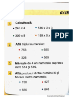 Fisa Înmulțirea Clasa A 3 A Nereguli Matematice