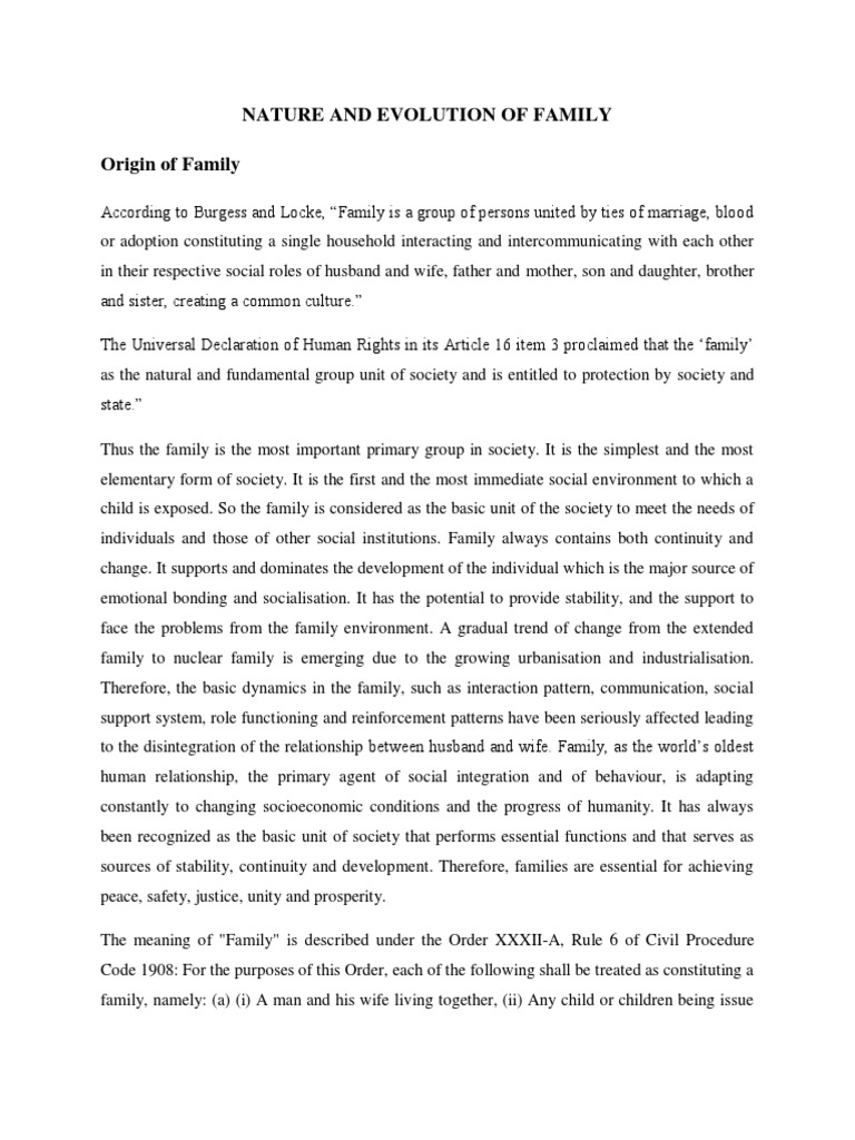Understanding Family Dynamics and Evolution | PDF | Family | Polygamy