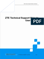 Zte Technical Support Website User Manual