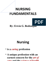 Nursing Fundamentals: By: Erwin G. Bodiongan