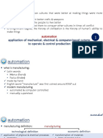 Application of Mechanical, Electrical & Computer-Based Systems To Operate & Control Production