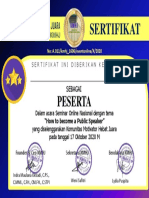 Sertifikat: Peserta