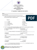 2ND QUARTER 2nd SUMMATIVE TEST IN EPP IV