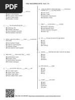 35 Pre Intermediate Test 14