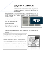 Seating System in Auditorium