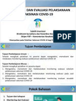 Monitoring Dan Evaluasi Vaksinasi COVID-19