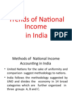 Trends of National Income in India