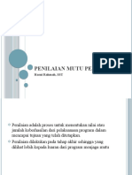 Penilaian Mutu Pelayanan