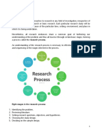 Eight Stages in The Research Process