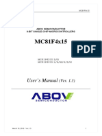 MC81F4x15: User's Manual