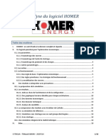 Analyse Du Logiciel HOMER