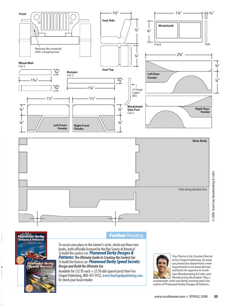 Pinewood Derby Jeep Pattern 1 PDF Automotive Industry Private