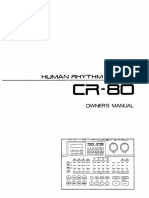 Roland CR 80 Owners Manual