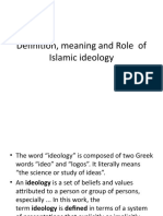 4.islamic Ideology, Concept, Meaning and Role