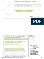 Panduan Lengkap Uji Analisis Regresi Linear Sederhana Dengan SPSS - SPSS Indonesia