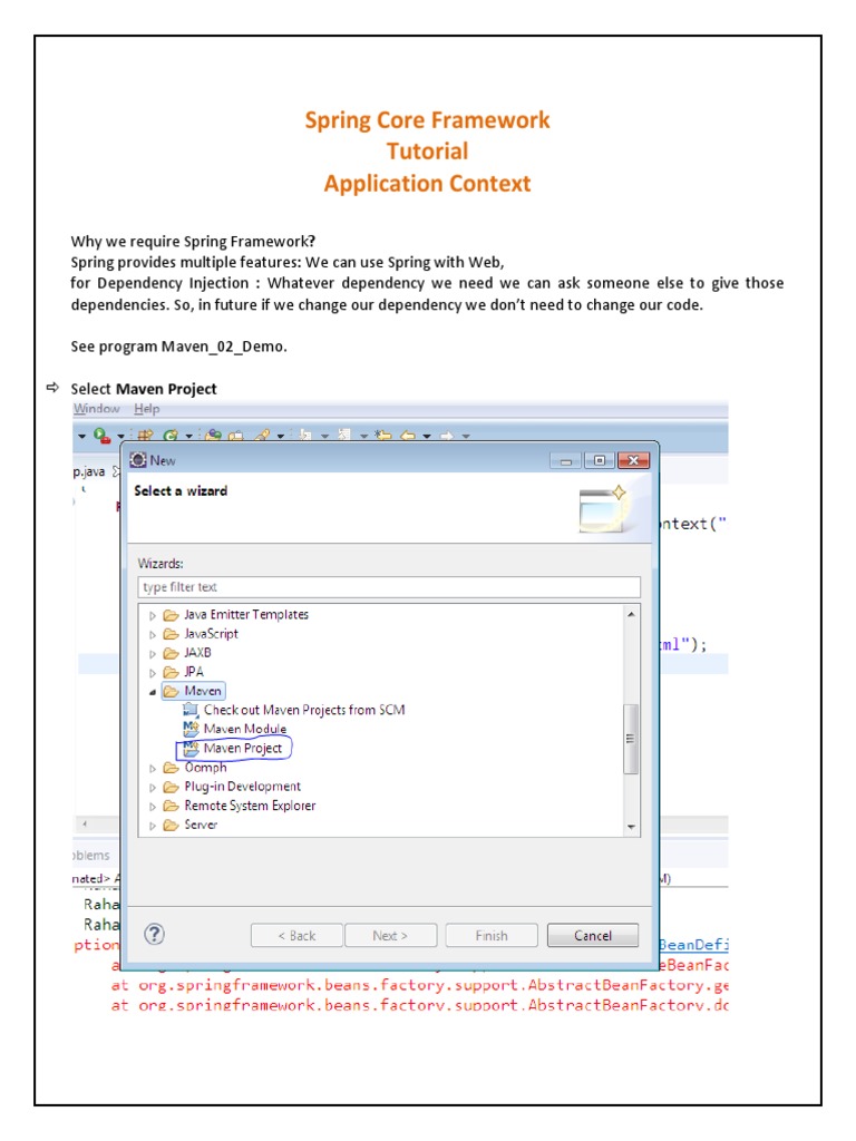 Spring Core Framework by Telusko PDF Class Programming