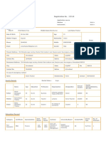 Application For Employment Registration No.: Family Details