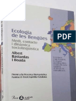 Ecologia de Les Llengües. Medi, Contactes I Dinàmica Sociolingüística