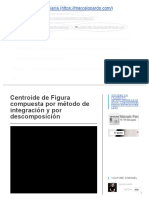 Centroide de Figura Compuesta Por Método de Integración y Por Descomposición