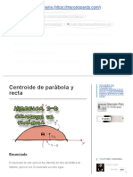 Centroide de Parábola y Recta