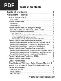 1 3 Nakshatra - Revati: 4 To P Sto Ries