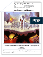Warfare Prayers and Decrees