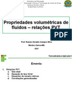 Aula 01 - Propriedades Volumétricas de Fluidos - Relação Pvt