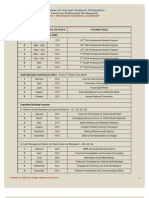 2011 Training Calendar