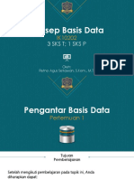 Pertemuan 1 Konsep Basis Data - Pengantar Basis Data