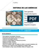 Historia Américas Maestría