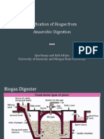 Purification of Biogas