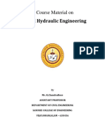 Applied Hydraulic Engineering Course Material