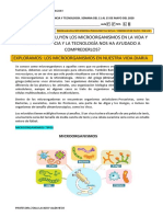 FICHA 6. Microorganismos en La Vida y Cómo La Cyt Nos Ayudan a Comprenderlos