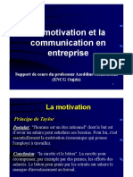  La Motivation Et La Communication en Entreprise