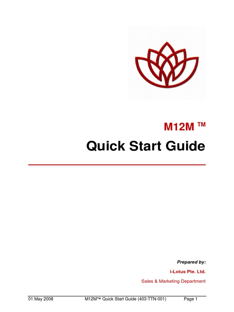 M12M - Quick Start Guide (Ver 1.0.0) | PDF | Global Positioning System ...