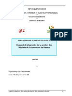 Rapport de Diagnostic de La Gestion Des Déchets - Commune de Bizerte 2009