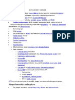 ACUTE CORONARY SYNDROME