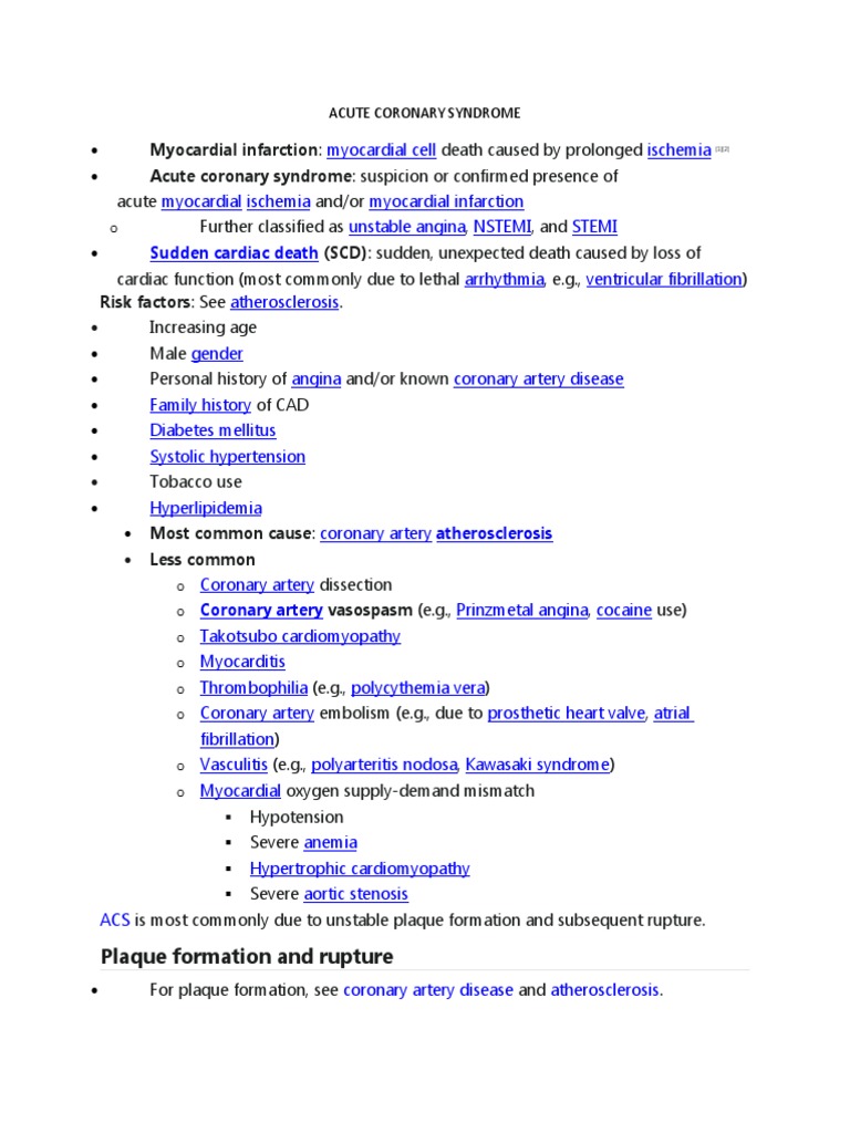 Understanding Acute Coronary Syndrome | PDF | Myocardial Infarction ...