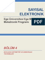 Sayisal Elektronik: Ege Üniversitesi Ege MYO Mekatronik Programı