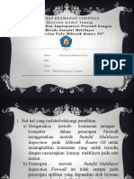 Analisis Stateful Multilayer Firewall Mikrotik